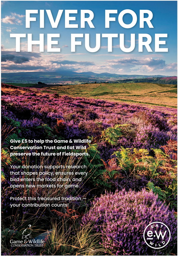 Eat Wild and Game Wildlife Conservation Trust launch ‘Fiver for the Future’ to support Fieldsports